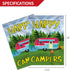 ANLEY Garden Flag Happy Campers - Decorative Summer Vacation Garden Flags - Double Sided & Weather Resistant & Double Stitched - 18 X 12.5 Inches...