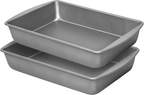 ProBake Set of Two Nonstick Bake & Roast Pans, Dark Gray, PB218-AZ...