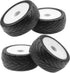 4Pack ShareGoo RC 85mm/3.34" Rubber Tires Front Rear Tyres 12mm Hex Wheel Compatible with Redcat HPI HSP Kyosho 1/10 RC Off-Road Car Buggy (White)...