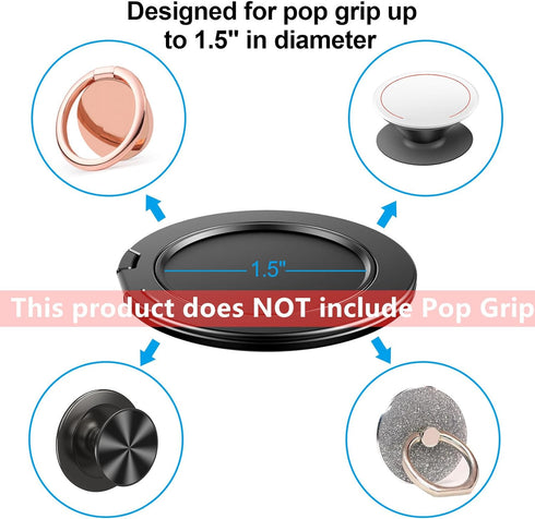 MINDSKY Magnetic Phone Ring Stand Compatible with MagSafe Cases iPhone 12 13 14 15 Series (pop Base)......