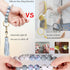 BIHRTC Beaded Wristlet Keychain Silicone House Key Ring Bracelet with Leather Tassel Wristlet Keyrings Circle Bangle Key Chain for Women Girls...