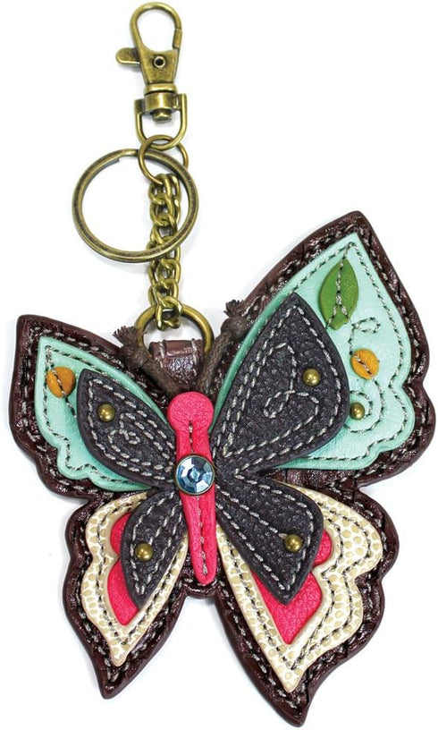 CHALA Garden Critter Collection Women's Decorative Key Fob/Coin Purse Accessory (New Butterfly)...