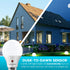 LUXRITE A19 LED Dusk to Dawn Light Bulbs Outdoor Lighting, 60 Watt Equivalent, Enclosed Fixture Rated, Automatic On Off Sensor, 5000K Bright White...