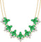Crystal Flower Collar Necklace for Women Chunky Rhinestone Floral Bib Statement Choker Necklace...