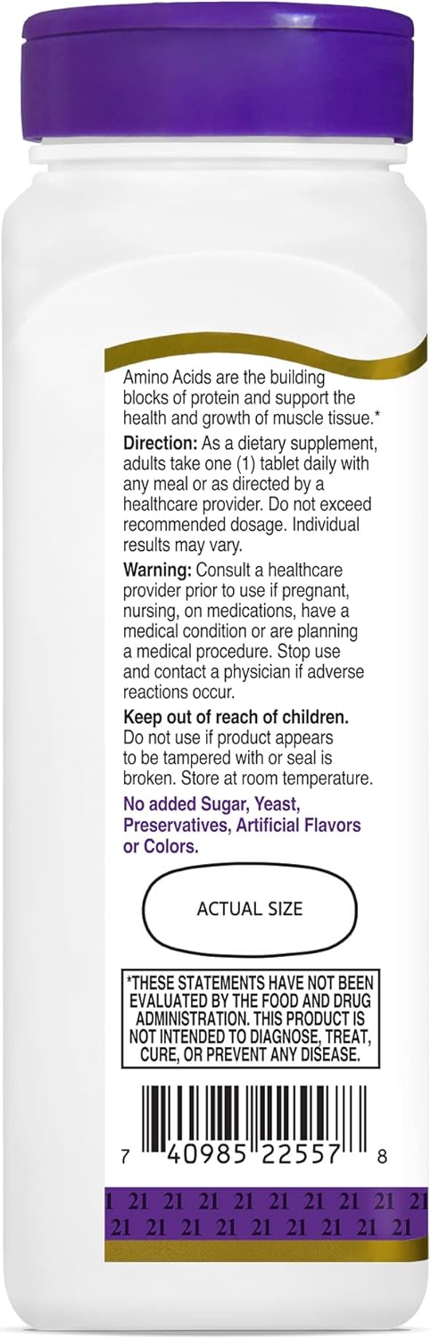 21st Century Daily Amino Acid Tablets, 120 Count...