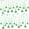 St.Patrick’s Day Hanging Shamrock Swirls Decorations(30Count), Konsait Lucky Irish Green Shamrock Foil Swirl for Home Party Ceiling Window Wall De...