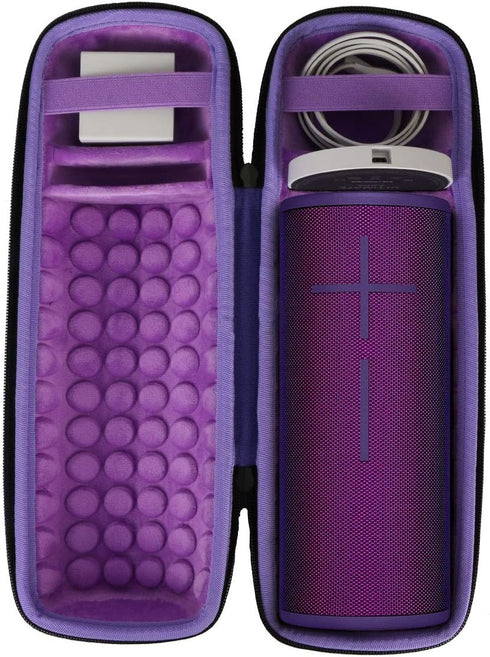 co2CREA Hard Travel Case Replacement for Ultimate Ears UE MEGABOOM 4 MEGABOOM 3 Portable Bluetooth Wireless Speaker (Ultraviolet Purple case for S...