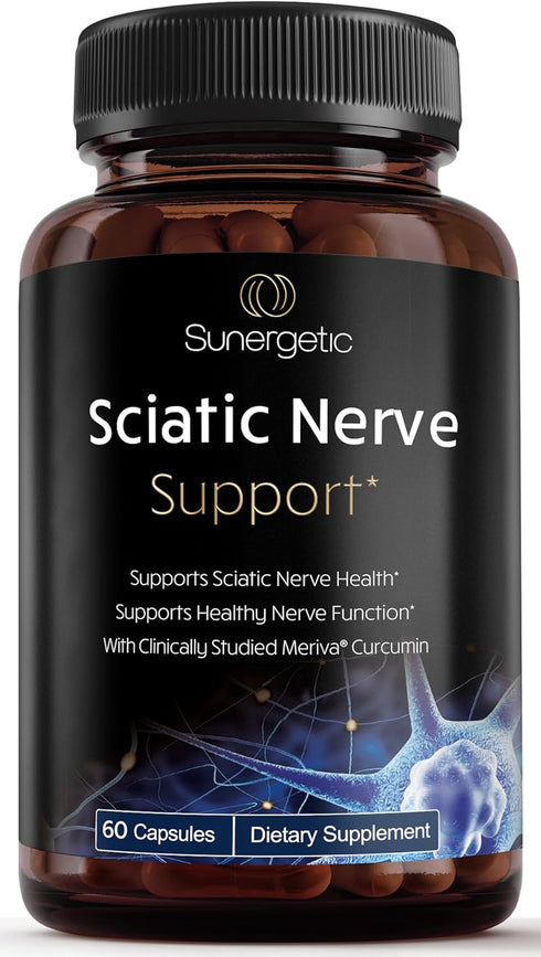 Premium Sciatic Nerve Support Formula – Sciatic Nerve Supplement with Benfotaimine, Alpha Lipoic Acid (ALA) & Meriva Turmeric Curcumin – Supports ...