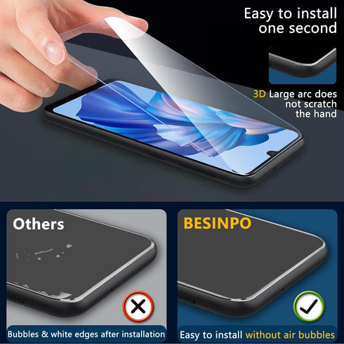 BESINPO 2 Pack Screen Protector for Gabb Phone 4,9H Tempered Glass Film Full Coverage Ultra HD Anti-Fingerprint Bubble Free for Gabb Phone 4 Scree...