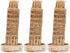 Amosfun 3pcs Leaning Tower of Pisa Model Resin Decoration Tower Collectible Figure Fish Tank Landscape Architecture Building Model Fish Tank Tower...