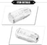 Gear Shift Knob Stick, 10cm Faux Crystal Transparent Bubble Gear Shifter Universal for Manual Transmission Vehicle Durable Acrylic Clear with Adap...