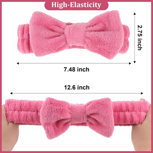 Ondder 8 Pcs Spa Headband Makeup Headband Fuzzy Skincare Headbands Terry Cloth Face Wash Headband Head Band for Skin Care Make Up Headbands for Wo...