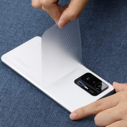 Ibywind Screen Protector For Xiaomi 11T/11T Pro(5G),with 2Pcs Tempered Glass,1Pc Camera Lens Protector,1Pc Backing Carbon Fiber Film [Fingerprint ...
