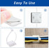Strong Back-Glue Self Adhesive Cable Zip Tie Mounts Kit - 50 Set Cable Management Clips with 6" Zip Ties, Wire Holders - Outdoor Sticky Wire Organ...