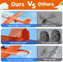 3-Pack LED Airplane Toy, Airplane Launcher Toy - 2 Flight Modes, Foam Glider Planes, Outdoor Toys for Kids Ages 6 7 8 9 10 11 12 Year Old Boys & G...