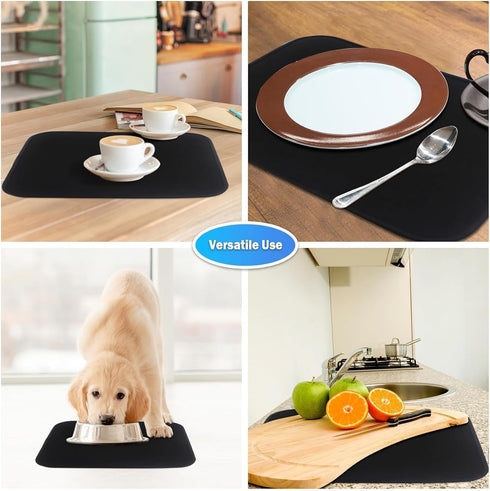 Mat for Ice Makers Countertop, Mat for Under Ice Maker Absorbent Dish Drying Mat for Kitchen Appliance, Ice Maker Machine Accessories Sliding Mat...