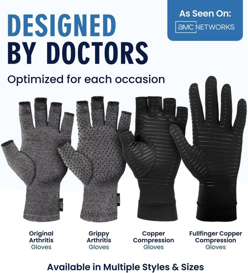 Dr. Frederick's Original Arthritis Compression Gloves for Women & Men - Ideal for Arthritis Hand Pain Relief, Carpal Tunnel, Reynaud’s & Poor Circ...