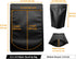 100 Pack Matte Black Mylar Stand Up Bags - 6.3x9.4 Inches Smell Proof Resealable Pouch Bag, Heat Sealable Foil Packaging Zipper Pouches for Food S...