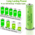 Rechargeable AA Battery NIMH 1.2V Double A 2200mAh High Capacity 4 Pack Pre-Charged Solar Batteries Low Self Discharge for Solar Light Replacement...