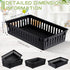 6 Pack Plastic Basket 10.24 x 6.5 x 2.36 Inch Small Plastic Storage Bins Rectangle Plastic Organizer Tray Classroom Containers for Organizing Shel...