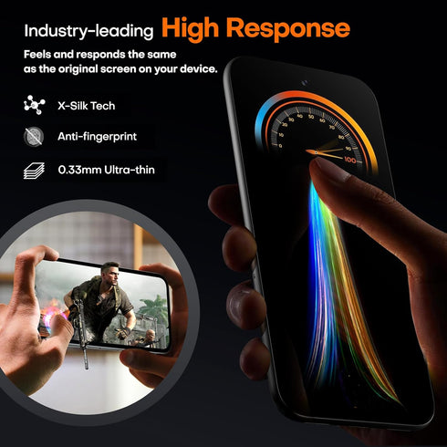 TAURI 2 Pack Screen Protector for Google Pixel 8a + 2 Pack Camera Lens Protector, 9H Hardness Tempered Glass with Installation Frame [Anti Scratch...