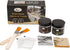 KINNO Epoxy Gilding Adhesive Glue Set, 50ml Gold Leaf Glue,50ml Gilding Varnish and 100 Sheets 5cm Gold Leaf,and 100 Sheets Silver Leaf...