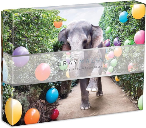 Galison Gray Malin at The Parker Double-Sided Puzzle, 500 Pieces, 24” x 18” – Art Jigsaw Puzzle Featuring Malin’s Iconic Photography–Thick, Sturdy...