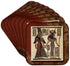 3dRose CST_99429_2 Ancient Egyptian Papyrus Soft Coaster (Set of 8)...