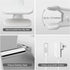 LED Clip on Light Book Reading 5W Super Bright 330° Rotation Clip on Lamp for Bed/Desk Lamp with Clamp White...