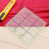 6X 6-inch Quilting Ruler Square Non-Slip Acrylic Quilting Ruler Suitable for Quilting, Sewing and DIY Craft Fabric Cutting Ruler -1PCS...