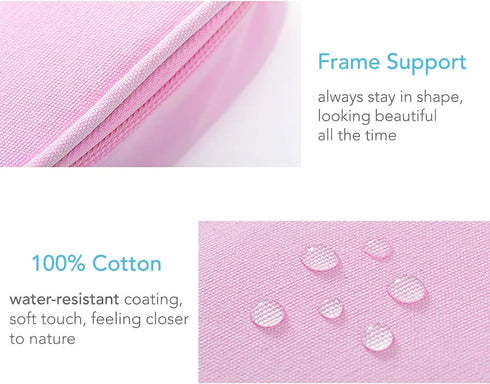 4pcs Cute Small Travel Sanitary Holder Girls Waterproof Cosmetic Jewelry Bags Lipsticks Electronics Makeup Organizers for Women, Multicolor...