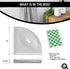 Questech 5" Soap Dish, Corner Shelf for Inside Shower, Retrofit Shower Organizer for Tiled Walls, Corner Soap Holder Bathroom Accessories, Metro F...