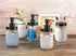 Mason Jar Bathroom Accessories Lids Set(4pcs) - Jars Not Included - Soap Dispenser,Toothbrush Holder, Apothecary Jars Lids for Regular Mouth Mason...