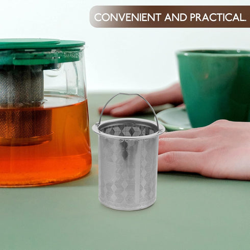 Luxshiny 3pcs Tea Strainers for Loose Tea Teapot Replacement Stainless Steel Mesh Strainer Tea Infuser Insert 7cm Tea Steeper Basket Filter for Te...