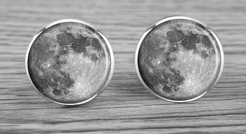 Custom Classic Jewelry Tuxedo Shirt Sliver Cufflinks Men's Unique Business Wedding Gifts (Special Earth Grey)...