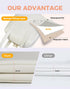 Fmeida Small Makeup Bag Organizer Leather Cosmetic Bags for Women Travel Cosmetic Pouch Waterproof Aesthetic Makeup Bag with Compartments Portable...