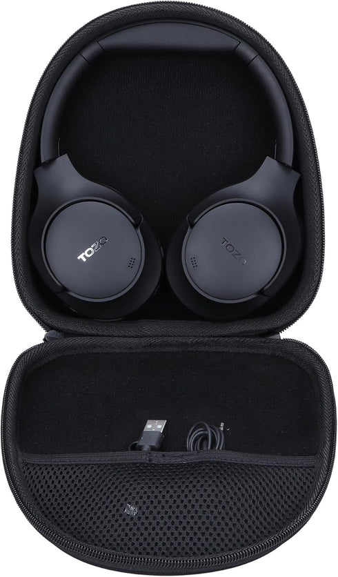 Hard Carry Case Compatible with TOZO HT2 Hybrid Active Noise Cancelling Headphones (Black Case)......