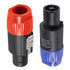 4-Pole 4Pin NL4FC Connector Ohm Plug Speaker Audio Cable Plug Adapter Compatible with Neutrik Speakon NL4FC, NL4FX, NL2FC (5pcs Orange + 5pcs Blue...