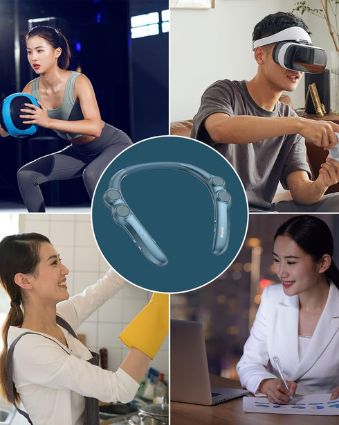 Neckband Bluetooth Speakers,Portable Bluetooth Speakers Wireless Wearable Speaker,10 Hrs Playtime,CVC 8.0 Noise Cancelling Personal Sport Speaker ...