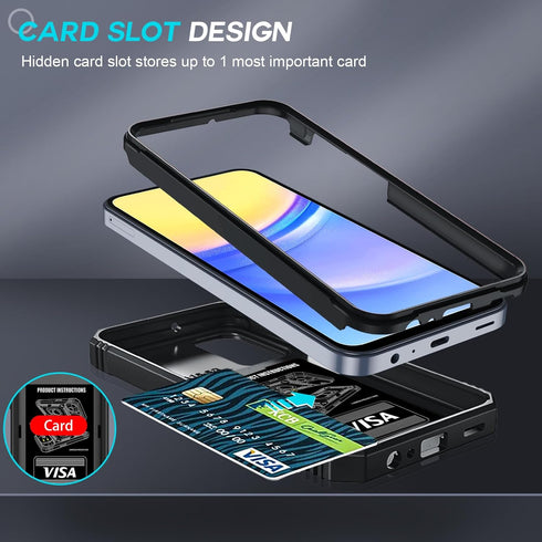 LeYi for Galaxy A15-5G Phone Case: Samsung Galaxy A15 5G Case Cover Smartphone Cell Screen Protector, Heavy Duty Shockproof Corners Kickstand Fund...