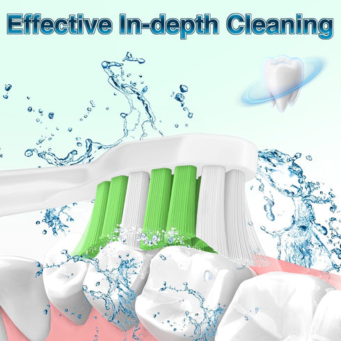 Aoremon Replacement Heads for Philips Sonicare Toothbrush Heads - Compatible with Phillips Sonicare W HX6062/65 & All Snap-on Electric Toothbrush ...