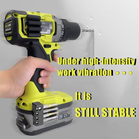 Magnetic 1/4-Inch Hex Bit Holders fit for Ryobi 18v Drill,Hex Screw Bit Storage on Side of Power Drill,Keep Bits Within Reach, Right Side...