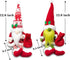2PCS Christmas Gnomes Decorations for Home Holiday Party Gifts Elf Santa Gnome Ornaments Tiered Tray Decor...
