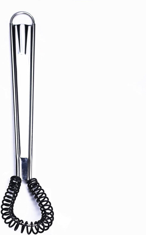 Stainless Steel Mini Spring Egg Beater Silicone Whisk Magic Hand Held Sauce Stirrer Blender Milk Frother Foamer Coffee Mixer (Silicone Coil)...