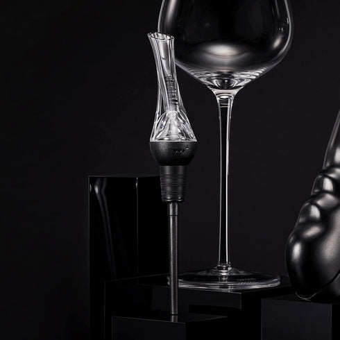 Vintorio Wine Aerator Pourer - Premium Aerating Pourer and Decanter Spout (Black)...