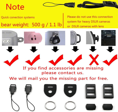 Washable Soft Neoprene Camera Neck Strap (Black)...