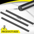 Lounsweer 3 Pcs Graphite Rod 0.5"OD x 12"L Crucible Graphite Stir Rod Stick Long Carbon Stirring Rod for Melting Casting Refining Gold Silver Copp...
