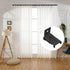 Curtain Track Brackets, Curtain Track Wall Mounting Hardware Black Curtain Track Accessories(10 Pack)...