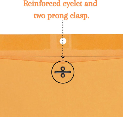 1InTheOffice Manilla Envelopes, Brown Clasp Envelopes 9x12, Moisture-Activated Glue Adhesive Catalog Envelopes for Filing, Storing, Mailing Docume...