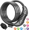 Titanker Bike Lock, Bicycle Lock 4 Feet Cable Lock 1/2 Inch Resettable Bike Lock Combination with Mounting Bracket, Bike Accessories for Bicycle, ...